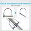 LACYESUK Trailer Khớp Nối Pin, Hạng Nặng Chia Trailer Khóa Pin, Trục Khóa Hình Chữ D Chống Ăn Mòn Vòng Tròn Dây Khóa Pin Thuyền Xe Tải