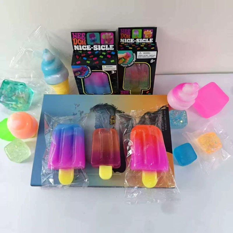 Phong Cách Đẹp-Sicle  Bóp Đồ Chơi, Màu Gradient Trong Suốt Squish Cho Tiệc Quà Tặng
