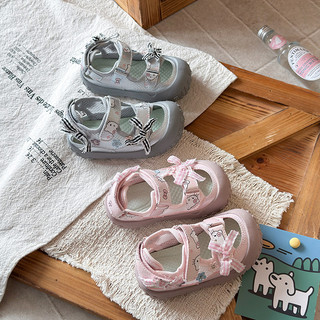 Xăng đan Thể Thao Bé Gái Lưới Thoáng Khí Hello Kitty Nơ Trẻ Em Giày Đa Năng Mùa Hè 2026 Mới Trẻ Em Giày Ngoài Trời Đế Mềm