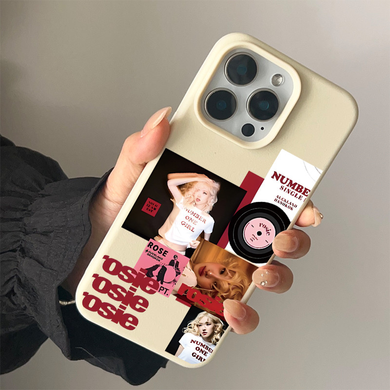 Ốp lưng cho iPhone 17 16 Pro Max 15 14 13 12 11 Rosé Rosie Photo Collage