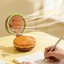 MOON Quạt để bàn Hamburger công suất mới lạ 1 tốc độ Hoạt động yên tĩnh để cắm trại
