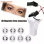 Bộ lông mi giả từ tính FAVORITEGOODS, Máy uốn mi từ tính mô phỏng màu đen, Máy uốn cong lâu dài có kẹp Dụng cụ trang điểm Máy uốn mi làm nóng