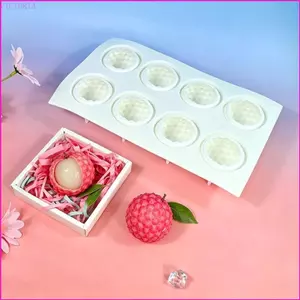 VIC Nghệ Thuật Lychee Hình Đa Khoang Khuôn Silicon Dễ Dàng Phát Hành Cho Tự Chế Bánh Mousse Sô Cô La Và Đảng Desse