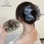 Nhíp Mờ Hoàn Thiện Xếp Ly In Lưới Hàn Quốc Vuốt Kẹp Thời Trang Thanh Lịch Cá Mập Tóc Phụ Kiện Dành Cho Nữ Hẹn Hò VN