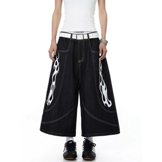 Quần short denim nam ESEA phong cách retro kiểu dáng trung tính chất lượng cao của Mỹ