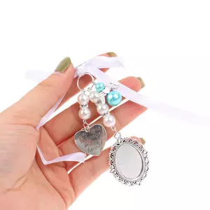 ECK Cưới Bó Hoa Trái Tim Khung Ảnh Cho Đám Cưới Nhớ Cô Dâu Lacy Hình Bầu Dục Cô Dâu Quyến Rũ Cô Dâu Thiên Thần Mặt Dây Chuyền HOT