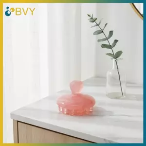 BVY Hồng Nâu Massage Bàn Chải Cho Cơ Thể Kinh Tuyến Tẩy Tế Bào Chết Dụng Cụ Silicon Tại Nhà Salon Làm Sạch Lỗ Chân Lông Sâu.