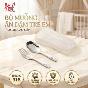 Muỗng Ăn Dặm Cho Bé PANDA inox 316 KOOL, Muỗng Tập Ăn Bộ Muỗng Ăn Dặm Cho Bé Cao Cấp Muỗng trẻ em