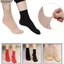 Tất miệng rộng OUSXA, Tất mắt cá chân bằng Nylon ấm áp thoải mái, Màu trơn 1 / 5 đôi Tất dài mùa thu