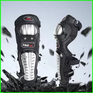PS1 4 Xe Máy Đầu Gối Shin Cận Vệ Thép Không Gỉ Chống Va Chạm Miếng Lót Bảo Vệ Thể Thao Ngoài Trời SP1