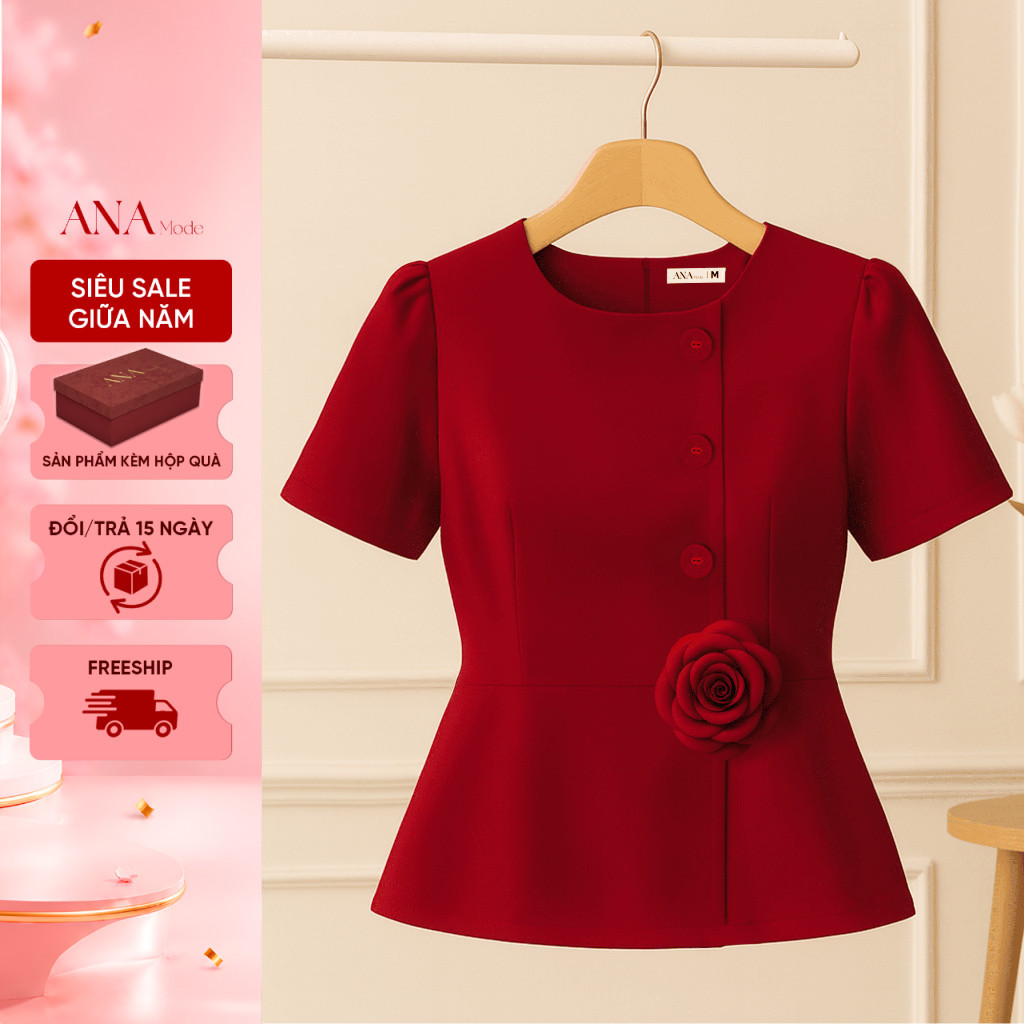 Set Quà Tặng Mẹ Ý Nghĩa Thương Hiệu ANA Mode (Áo CHD17 kèm hộp quà)