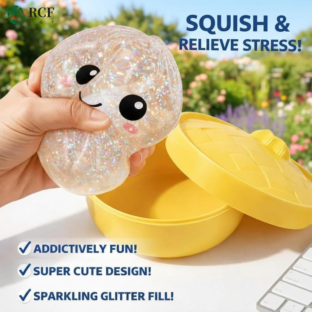 Đồ Chơi Bóp Bánh Bao Squishy Dễ Thương Mềm Mại Giảm Stress Thư Giãn Không Dính Tay