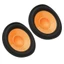 WANYEDI 2 Chiếc Loa Giấy Nón, 1 Inch Lỗ Khoan & 6 Inch Đường Kính Ngoài Loa Siêu Trầm Xung Quanh Nón, Dễ Dàng Lắp Đặt Màu Cam Trống Giấy Siêu Trầm Thay Thế