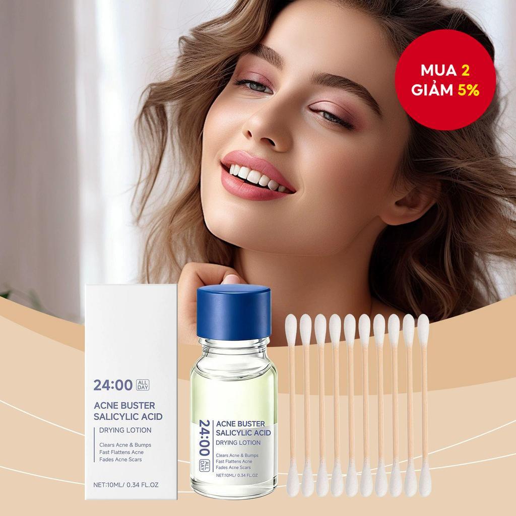 Tinh chất chấm mụn, cho da nhạy cảm dễ nổi mụn | Niacinamide, giảm nhanh, mờ thâm, dùng cho mụn mọc trong đêm & trước kỳ kinh (10 ml)