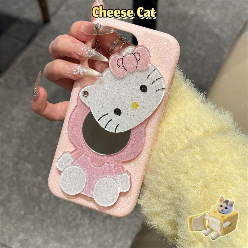 Giá đỡ điện thoại gương Kitty lấp lánh phù hợp với mọi dòng điện thoại