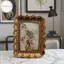 Hodou Sáng Tạo Vintage Vàng Nhựa Khung Hình Hiển Thị Giá Đỡ Để Bàn Trang Trí Tường Hình Bầu Dục Khung Ảnh Nhỏ Retro Treo Khung VN