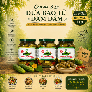 Dưa chuột bao tử muối dầm dấm 540g - Chính hãng