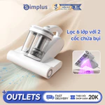 Simplus Máy hút bụi giường nệm Thiết kế 2 cốc chứa bụi  Tia UV diệt khuẩn Tốc độ đập 96,000 vòng/phút Lực hút mạnh 18000pa Sấy khô bằng gió nóng  Bộ lọc HEPA F9 cao cấp Tích hợp hương thơm CMYH007 — ảnh 1