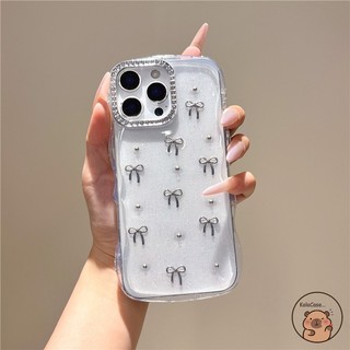 Dành Cho OPPO A6 A6X A6S A6T A6V A6C A6K A6i + A5 A5X A5i A3 A3X A3i A80 A60 A40 A40M Pro Ốp Điện Thoại 3D Stereo Sóng Bạc Nơ Chấm Bi Sáng Bóng Lấp Lánh Vỏ