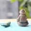 Luckyew Câu Cá Ông Già Nhựa Hình Tượng Trang Trí Sân Vườn Micro-Landscape Vườn Thủ Công TQ