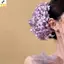 < YEI > Kẹp móng vuốt tóc Acrylic hoa cho kỳ nghỉ thanh lịch Bãi biển màu trơn trông mới