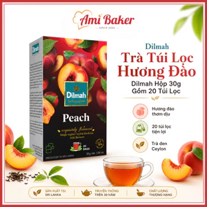Trà Dilmah Đào – Peach 30g Hộp 20 Túi Hương Đào Thơm Dịu Kết Hợp Cùng Vị Trà Đậm Đà