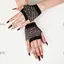 Găng Tay Kim Cương Giả JUIC, Trang Trí Sáng Bóng Fishnet Thiết Kế Găng Tay Không Ngón, Găng Tay Nữ Găng Tay Cosplay Phong Cách Gợi Cảm Găng Tay Ngắn Khiêu Vũ Biểu Diễn