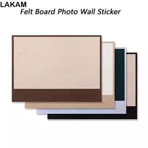 Bảng nỉ LAKAM, Không làm tổn thương tường Nhãn dán tường ảnh tự dính, Giá trưng bày trang trí Bảng lưu trữ Bảng tin học tập Ký túc xá