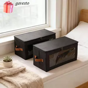 Hộp sắp xếp dây tóc GAVESTO, Túi lưu trữ dây tóc bằng vải không dệt chống nước, Túi đựng dây kéo chống bụi cửa sổ bền bỉ