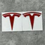 Biểu tượng Logo kim loại Tesla Model 3 / Y - Bộ thay thế thân trước hoặc sau Bộ phận trang trí ngoại thất Phụ kiện ô tô