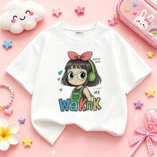 Áo thun bé gái  áo phông siêu xᶖnh chất cotton mềm nhẹ thoáng mát cho bé 1-12 tuổi