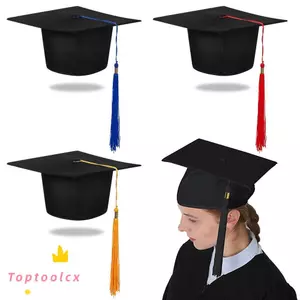 Mũ tốt nghiệp TOPTOOLCX, Mũ cối tốt nghiệp Đại học 2024, Mùa tốt nghiệp Lễ tốt nghiệp Mũ học thuật Đại học DIY