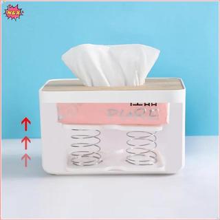 N & X 2 Chiếc Hộp Đựng Khăn Giấy Hỗ Trợ Lò Xo Tự Động Nâng Giá Đỡ Khăn Giấy Lò Xo Dễ Dàng Pi Lên Hộp Đựng Khăn Giấy Phù Hợp Với 90% Hộp.