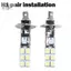 Bộ bóng đèn pha LED siêu sáng H1 Đèn lái xe sương mù chùm cao 6500K Trắng