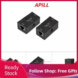 Apill 2 Chiếc PoE Power Injector Ethernet Bộ Combo Cứng Có Dây Gắn Tường Mô-đun Cung Cấp Mạng 10-100Mbps