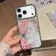 Ốp Điện Thoại Mèo Hoa Mạ Vàng Cho iPhone 17 Pro Max 16 15 14 13 Vỏ Bảo Vệ Chống Sốc