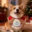 Phong Cách Mới Giáng Sinh Nước Bọt Khăn Ngày Lễ Túi Tròn Nhỏ Vừa Lớn Chó Samoyed Vàng Retriever Yếm
