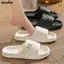 Dép nữ NICOLOO, Dép xỏ ngón chống trượt EVA, Giày mềm mỏng họa tiết hoạt hình dễ thương Sử dụng tại nhà