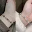 AqToCna Thời Trang Dễ Thương Hạt Hoa Vòng Tay Cho Nữ Cô Gái Đa Năng Co Giãn Có Thể Điều Chỉnh Quyến Rũ Vòng Tay Phụ Kiện Trang Sức Quà Tặng AqToCna