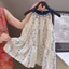 VN Phong Cách Hàn Quốc Quần Áo Bé Gái, Thường Ngày Mùa Hè Nhẹ Thoáng Khí Hoa Phong Cách Mới Thời Trang Tay Cầm Hoa Đầm Vest