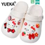 chram dép cross charm crocs chữ cái chảm Đỏ k Mèo Hoạt Hình Lỗ Cao Su Mềm Giày Trang Trí Tự Làm Có Thể Tháo Rời Trang Trí Trên Độc Đáo Sáng Tạo Thích Ứng Với Cá crocs