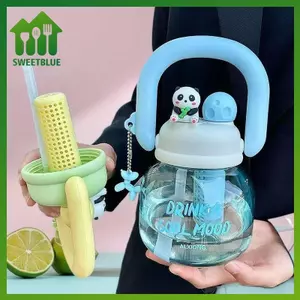 Ấm siêu tốc SWEET 800ml, Dung tích lớn, Ống hút giá trị thẩm mỹ cao, Cốc nước, Tách trà và nước, Cốc bụng lớn n