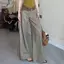 Mùa hè Thiết kế phong cách mới Cảm giác Quần ống rộng thời trang Niche Low-Waist Slimer Look Loose Casual Checkers