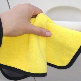 Khăn lau xe chuyên dụng ô tô lau bếp lau kính Microfiber siêu thấm không bị sơ rối 2 lớp, hàng chính hãng TL Auto