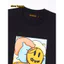 Bán Bánh Gừng Người Hoạt Hình In Hình Đen Áo Thun Tay Ngắn Cotton Áo Thun Cổ Tròn Nam Nữ 0612