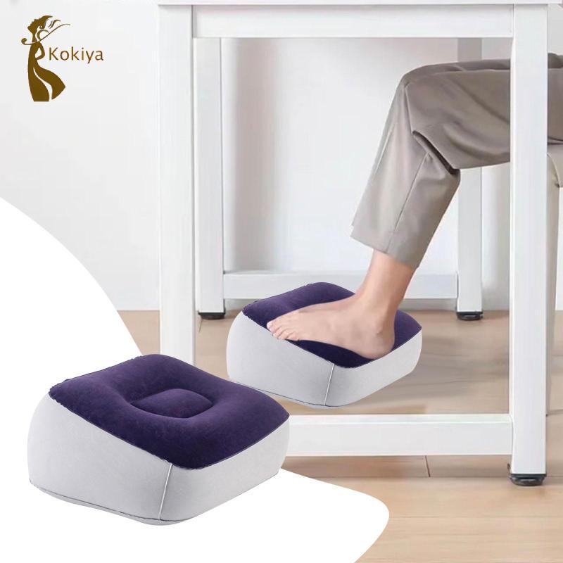 Gối bơm hơi di động có hỗ trợ chân Đệm đổ xô cho máy bay văn phòng Phòng nghỉ trên ô tô