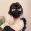 Ánh Sáng Hàn Quốc Sang Trọng Nhiều Lớp Nơ Công Nghiệp Nặng Nhấp Nháy Kim Cương Lấy Kẹp Nữ Thời Trang Lớn Đầu Lưng Cá Mập Kẹp