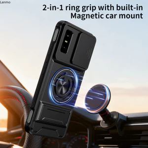 Vỏ Cho Infinix GT 30 Pro Infinix GT 30 Cover gt30 pro Ốp Lưng Magsafe Từ Gấp Giá Đỡ Giáp Quân Sự Bảo Vệ Camera