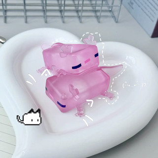1 Túi Size MC Axolotl Đồ Chơi Giảm Căng Thẳng Màu Hồng Trong Suốt Bóp Bóng Cho Trường Học Văn Phòng Du Lịch Đi Làm