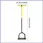 Máy sục khí cỏ cho cỏ Hướng dẫn sử dụng Spike mở rộng cỏ với công cụ làm sạch đất có tay chữ T cho sân vườn ngoài trời mueadsyvn